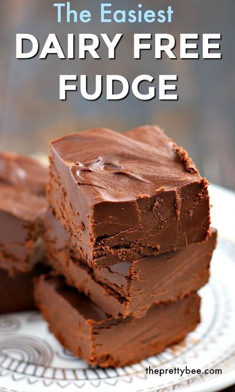 Vegan Fudge Recipes, Dairy Free Fudge, Nut Free Desserts, Gluten Free Dairy Free Dessert, Vegan Fudge, Vegan Candies, Fudge Recipe, Gf Desserts, Allergy Free Recipes