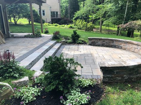 How to Landscape a Sloped Yard for Your Pottstown, Douglassville or Chester Springs Home | Whitehouse Landscaping Deck On Sloped Yard, Slopped Landscape Ideas Backyard, Deck On A Hill Sloped Yard, Patio On A Slope, Steep Slope Landscaping, Sloped Yard Landscaping, Sloped Front Yard, Slope Landscaping, How To Landscape