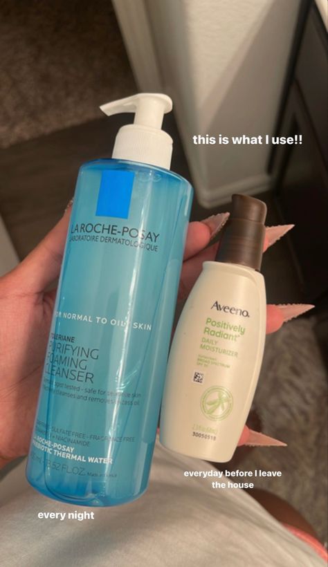 Aveeno Aesthetic, La Roche Posay Moisturizer, La Roche Posay Skincare Routine, Aveeno Moisturizer, Aveeno Skin Care, Good Moisturizer, Hygiene Tips, Serious Skin Care, Body Hygiene