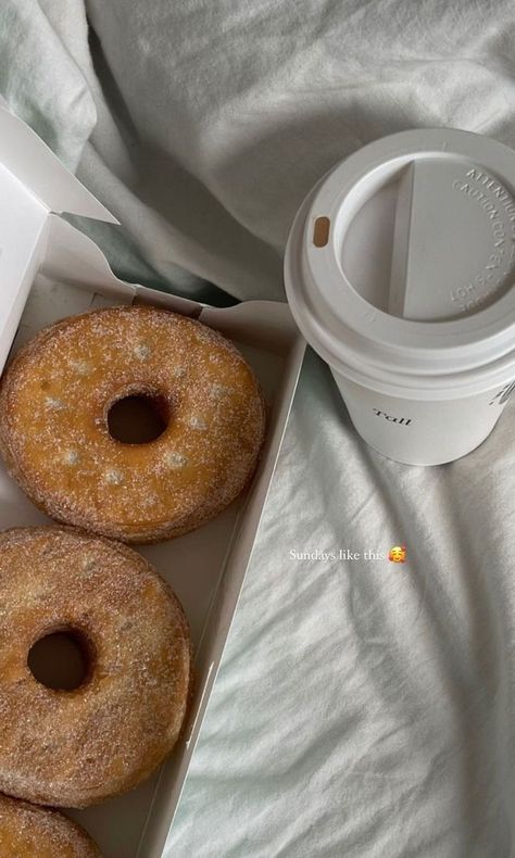 Coffee Captions Instagram, Donuts Aesthetic, Food Captions, Food Story, Coffee Instagram, Coffee And Donuts, Western Food, Instagram Ideas Post, Think Food