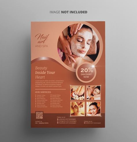 Spa Offers Poster, Flyer Design Beauty Salon, Make Up Flyer Design Inspiration, Beauty Flyer Design Inspiration, Makeup Flyer Design Inspiration, Beauty Salon Banner Design, Salon Poster Design, Beauty Salon Flyer Design, Spa Flyer Design