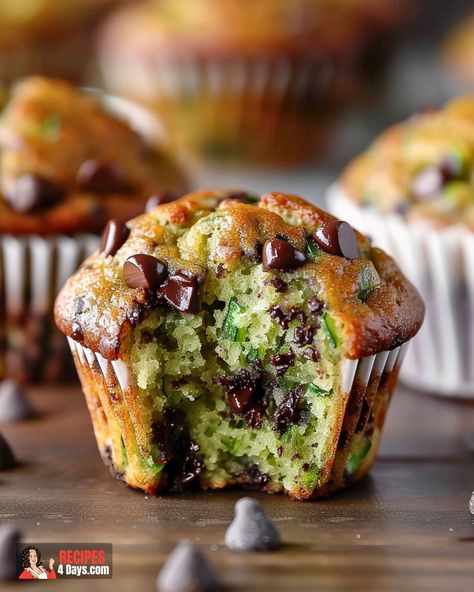 Zucchini Bread Muffins, Southern Caramel Cake, Chocolate Chip Muffins Recipe, Homegrown Vegetables, Zucchini Chocolate, Zucchini Chocolate Chip Muffins, Zucchini Muffin Recipes, Zucchini Muffins, Zucchini Bread Recipes