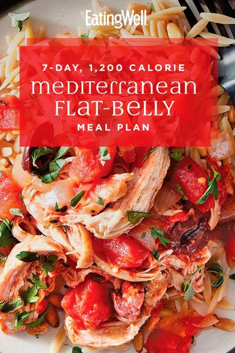 Healthy Liver Meal Plan, Bloat Diet Flat Belly, Healthy Meals For Your Liver, While Foods Diet, Diegetic Meals, 1200 Calorie Mediterranean Diet Plan, Lo Calorie Diet, Flat Belly Dinner Recipes, Mediterranean Diet Eating Out