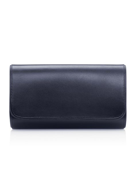 A classic Emmy London clutch bag in luxurious leather. This elegant handcrafted clutch opens to reveal a soft neutral oyster suede lining and zip pocket. The clutch is roomy enough for your essentials and fastens with a secure magnetic popper. This is a gorgeous, timeless shade that works all year round. Bridal Shoes Green, Blue Bridal Shoes, Navy Clutch, Ivory Bridal Shoes, Pink Wedding Shoes, London Logo, Ivory Wedding Shoes, Blue Clutch, London Shoes