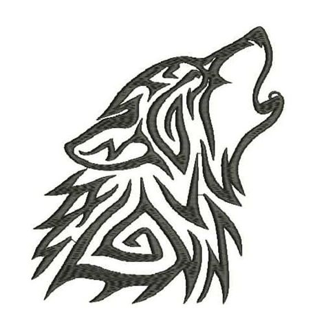 Celtic Designs Tattoo, Celtic Wolf Tattoo, Wolf Embroidery, Celtic Tattoos For Men, Norse Wolf, Fenrir Tattoo, Celtic Animals, Celtic Wolf, Tier Tattoo