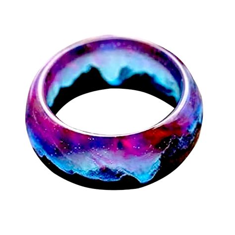 PRICES MAY VARY. ✿【Luminous Glow Ring】The glow ring is made of high-quality material, log, real wildflowers, smooth surface, comfortable to wear. A personalized shape can enhance the wearer's taste and charm, especially attracting the attention of others. ✿【Best Quality】Wood resin rings are made of resin and wood and are lead and nickel-free. Every ring is different and magical. ✿【Unique Design】The luminous ring is fashionable, simple, and unique. Ring cool is all handmade, each peak is unique. Rainbow Rings Engagement, Luminous Ring, Epoxy Ring, Wooden Epoxy, Glow Ring, Alchemy Jewelry, Glowing In The Dark, Galaxy Jewelry, Resin Rings