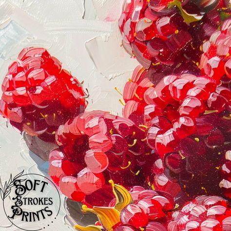 Feeling a bit jammed up? Spread some sweetness with our digital raspberry painting! Perfect for your kitchen – no thorns attached! 🍇🎨 #PrintableArt #KitchenDecor #RaspberryLove Link in bio! #PrintableArt #DigitalDownload #KitchenDecor #RaspberryPainting #FruitArt #WallDecor #InstantDownload #DigitalOilPainting #PrintableWallArt #HighResolutionArt #FoodDecor #EtsyArt #berrysweet Raspberry Painting, Raspberry Art, Travel Art Journal, Alcohol Ink Crafts, Acrylic Painting Flowers, Realistic Paintings, Still Life Art, Fruit Art, Etsy Art