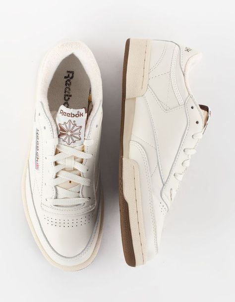 REEBOK Club C 85 Vintage Shoes #menoutfitideas, #mencapsulewardrobe, https://www.theworldaccordingtome.org/shopping/1713370_men-s-capsule-wardrobe/?- Reebok Shoes Club C 85, Adidas Club C 85, Trendy Mens Sneakers, Vintage Womens Sneakers, White Vintage Sneakers, Brown Reebok Shoes, Everyday Shoes Men, 90s Shoes Men, Men’s Trendy Sneakers 2024