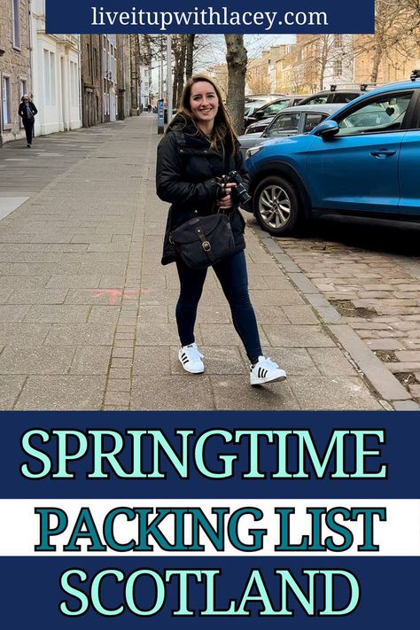 Spring Scotland, Scotland Clothes, Ireland In Spring, Pack For Scotland, What To Wear In Scotland, Spring Packing List, Scotland Outfit, Packing List Spring, Scotland Clothing