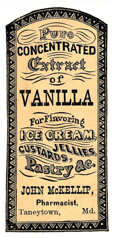 Vintage Clip Art - Apothecary Label - Vanilla Extract - The Graphics Fairy #vintagelabels Apothecary Labels, Homemade Vanilla Extract, Etiquette Vintage, The Graphics Fairy, Vintage Food, Graphics Fairy, Images Vintage, Clip Art Vintage, Homemade Vanilla