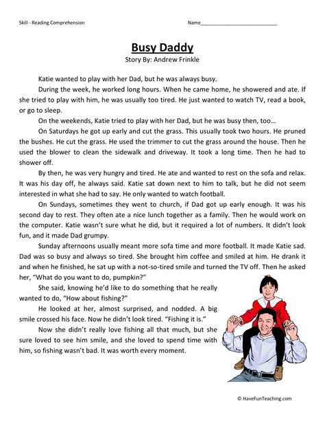 3rd Grade Reading Comprehension Worksheets, 1st Grade Reading Worksheets, 2nd Grade Reading Comprehension, Phonics Reading Passages, Reading Comprehension For Kids, Teaching Reading Comprehension, English Stories For Kids, Reading Comprehension Lessons, Subtraction Word Problems