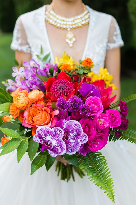 Purple Turquoise Wedding, Tangerine Wedding, San Diego Style, Hot Pink Weddings, Yellow Bouquets, Heart Healthy Dinner, Heart Healthy Dinner Recipes, Neon Flowers, Prom Flowers