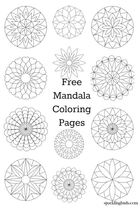 Free Mandala coloring pages to print and color. They are suitable for both kids and adults. Hope you enjoy the free mandala coloring pages Mandala Doodle, Mandala Wallpaper, Mandala Stencils, Design Mandala, Mandala Design Pattern, Mandala Art Lesson, Mandala Flower, Coloring Pages For Adults, Dot Art Painting