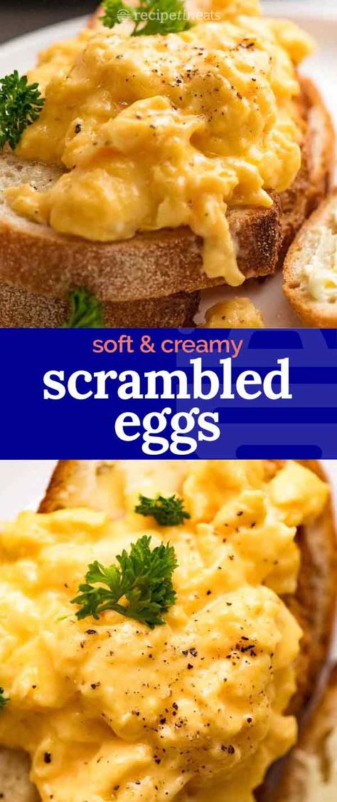 Everyone should know how to make scrambled eggs well! 60 seconds, soft, creamy, custardy. Perfection! The Best Scrambled Eggs, Easy Scrambled Eggs, Best Scrambled Eggs, Oven Baked Bacon, Creamy Scrambled Eggs, Scrambled Eggs Recipe, Recipetin Eats, Recipe Tin, Egg Breakfast