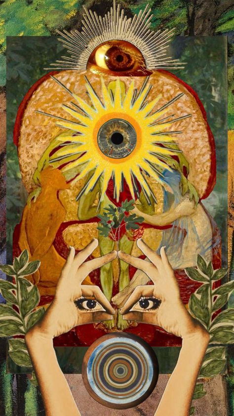 Life Changing Magic Of Tidying Up, Esoteric Art Spiritual, Mysticism Aesthetic, Sun Surrealism, Esoteric Art Mystic, Esoteric Wallpaper, Bee Collage, Sacred Woman, Bee Goddess