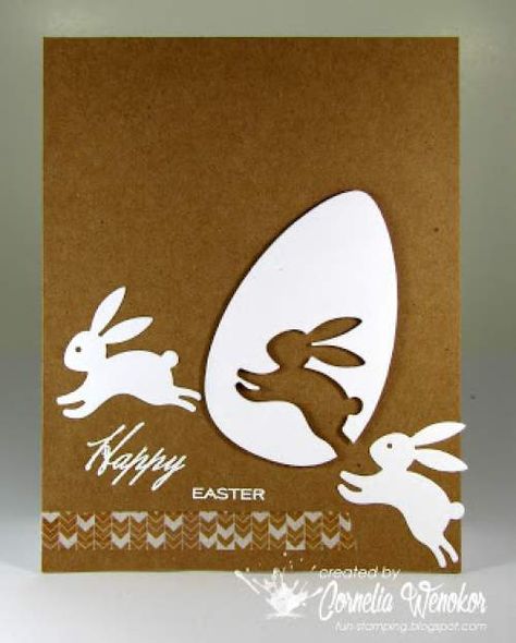 35+ DIY Easter Cards that highlights your sentiments in a warm & creative tone - Hike n Dip Diy Easter Cards, Easter Cards Handmade, Silhouette Cards, Diy Ostern, Spring Cards, Easter Time, Easter Card, Diy Easter, Kirigami