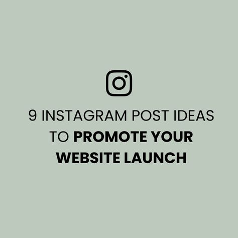 9 Instagram Post Ideas to Promote your Website Launch Website Instagram Post, Website Launch Idea, Instagram Post Ideas, Business Launch, Story People, Website Launch, Software Company, Branding Materials, Increase Engagement