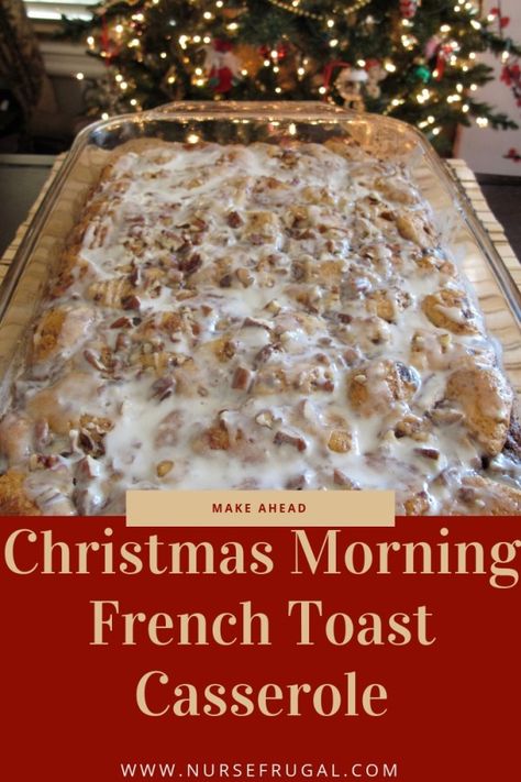 Christmas Morning French Toast, Christmas Morning Casserole, Cinnamon Roll French Toast Casserole, Cinnamon Roll French, Cinnamon Roll French Toast, Christmas Morning Breakfast, Toast Casserole, Crushed Oreos, Christmas Brunch