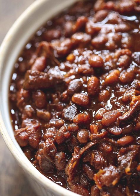 Brown Sugar Baked Beans, Bake Beans, Baked Beans From Scratch, Southern Baked Beans, Cowboy Baked Beans, Baked Beans Crock Pot, Canned Baked Beans, Crock Pot Bread, Best Baked Beans