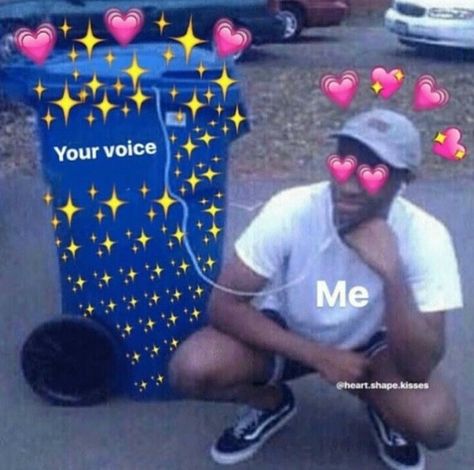 when i really like someone the sound of their voice is everything Heart Meme, Crush Humor, Memes In Real Life, Current Mood Meme, Crush Memes, Cute Love Memes, Relationship Memes, Cute Memes, Wholesome Memes