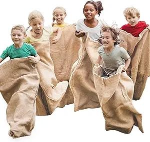 Amazon.com: JOYIN 6 Pack Large Burlap Potato Sack Race Bags, 39" x 25" Potato Sacks Racing Bags for Kids & Adults,Outdoor Play, Family Reunion, Outdoor Picnic Party, Outside Yard Lawn Easter Carnival Games : Toys & Games Vintage Bags For Outdoor Activities With Large Capacity, Potato Sack Race, Large Capacity Bags For Picnic, Eco-friendly Handwoven Bag For Picnic, Potato Sack Races, Potato Sack, Sack Race, Carnival Games, Picnic Party