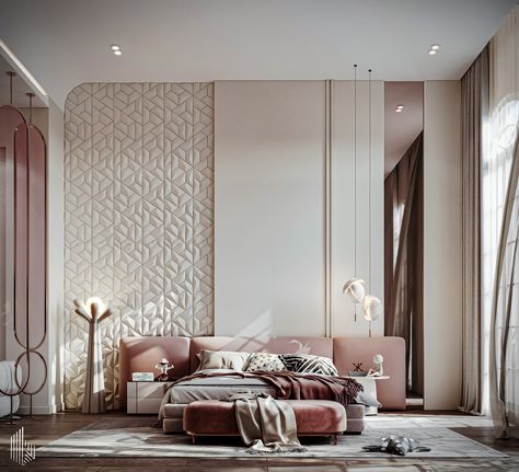 GIRL BEDROOM :: Behance Modern Bedroom Behance, Modern Classical Bedroom, Bedroom Trends 2024, Master Bedrooms 2024 Trends, Elegant Bedroom Ideas Luxury, Bedroom Modern Luxury, Wabi Sabi Bedroom, Bedroom Behance, Small Bedroom Interior