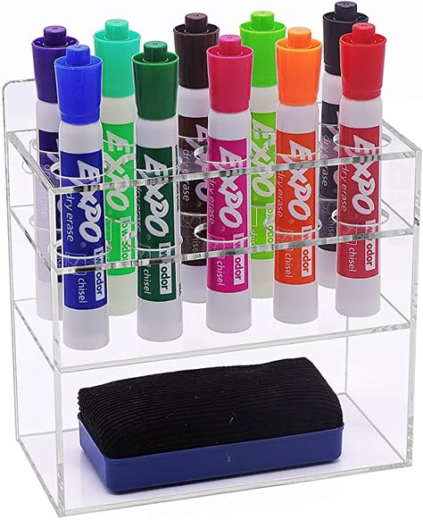 Whiteboard Marker Holder, Dry Erase Marker Holder, Home Office Products, Marker Holder, Wall Mounted Bathroom Cabinets, Whiteboard Eraser, Cool School Supplies, Whiteboard Marker, Cute School Supplies