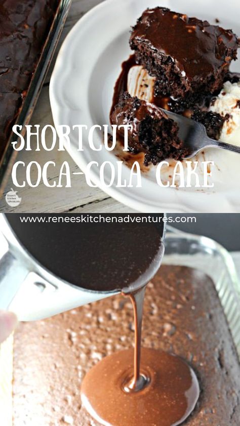 Chocolate Cake Mix Desserts, Chocolate Coca Cola Cake, Coca Cola Recipes, Sugar Free Chocolate Cake, Chocolate Box Cake, Chocolate Cake Mix Recipes, Coke Cake, Cola Recipe, Box Cake Recipes