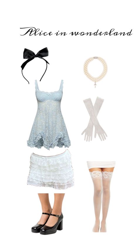 Alice In Wonderland Easy Costume, Solo Halloween Costumes Aesthetic, Goldi Locks Halloween Costume, Alive In The Wonderland Costume, Blonde Solo Halloween Costume, Short Blonde Halloween Costumes, Halloween Costumes 2024 Blonde, Alice From Alice In Wonderland Costume, Iconic Celebrity Costumes