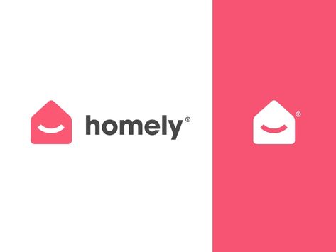 homely - logo by Eddie Lobanovskiy for unfold on Dribbble Luxe Logo, Happy Logo, Property Logo, Yoga Studio Design, Logo Minimalista, Logo Creator, House Logo Design, Yoga Online, Real Estate Logo Design