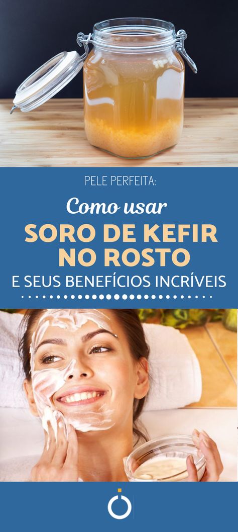 O kefir é muito mais do que um alimento incrível! Clique no pin e veja como usar uma máscara de kefir no rosto poderosa! O umCOMO explica quais os benefícios do soro de kefir para a pele e como usá-lo corretamente.  #kefir #mascaradekefir #kefirnapele #skincare #bonitadepele #antiaacne #quefir #beneficiosdokefir #beleza #mascara Kefir Recipes, Comidas Fitness, Kefir, Kombucha, Yogurt, Acne, Health