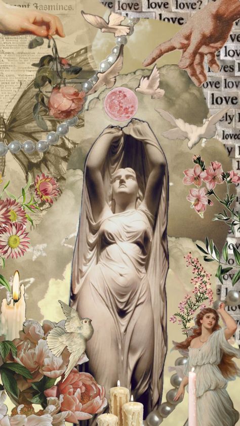 Devine #feminine #devinefeminie #devine #divinity #pink #flowers  #vintage #nature #wallpaper #art #statue Goddess Iphone Wallpaper, Deities Aesthetic, Aphrodite Background, Aphrodite Aesthetic Pink, Aprodithe Aesthetic, Goddess Of Love Aesthetic, Venus Aesthetic Goddess, Venus Goddess Aesthetic, Aphrodite Goddess Aesthetic