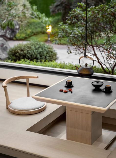 Tea House Interior, Japanese Zen Interior, Japan Interior, Zen Interiors, Zen House, Japanese Home Design, Japanese Home Decor, Japandi Interior, Zen Style