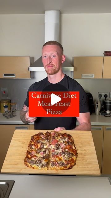 Cameron Glover | Online Fitness Coach on Instagram: "Carnivore Diet Meat Feast Pizza 🍕   For more carnivore recipes go download my cookbook in my links 🔥✅ - - - - - - - - - - - - - - - - - - #carnivore #carnivorediet #recipe #pizza #meat #lowcarbrecipes" Carnivore Diet Pizza, My Cookbook, Meat Feast Pizza, Carnivore Pizza, Carnivorous Diet, Diet Pizza, Carnivore Recipes, Keto Pizza, Carnivore Diet