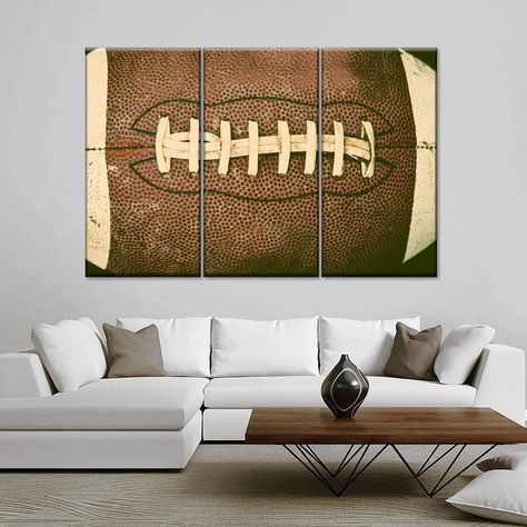 Old Football, Football Rooms, Football Bedroom, Football Wall Art, Sports Decor, Football Wall, Football Themes, Sports Wall Art, Sports Wall