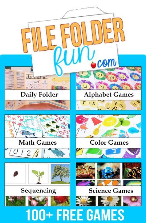 Absolutely FREE File Folder Games by Age Group - Homeschool Giveaways Free File Folder Games, Theme Preschool, File Folder Activities, Learning Games For Kids, File Folder Games, Folder Games, Tot School, School Quotes, Special Education Classroom