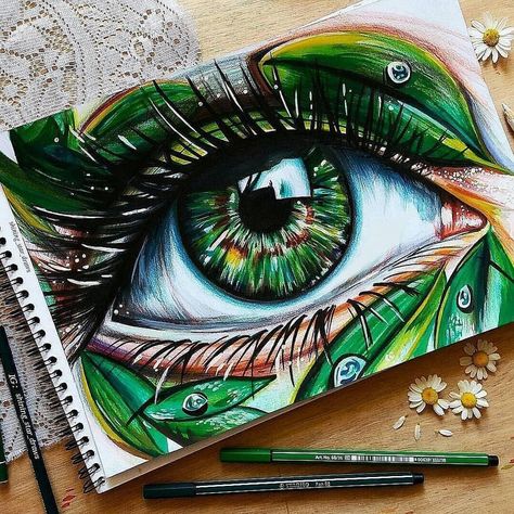 50 k mentions J’aime, 475 commentaires – Daily Awesome Arts 🎨 (@colors.hub) sur Instagram : « Rate this work 1-10 💚 . Follow us (@colors.hub) for more . By @shining_star_draws » Mata Manga, Ako Kresliť, Desen Realist, Prismacolor Art, Colored Pencil Artwork, Want To Draw, Seni Cat Air, Lukisan Cat Air, Arte Sketchbook