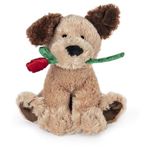 Amazon.com: GUND Deangelo Valentine's Day Dog Holding Red Rose Stuffed Animal Plush: Toys & Games Valentines Plush, Sloth Plush, Labradoodle Dogs, Heart Plush, Sloth Stuffed Animal, Valentines Day Dog, Dog Stuffed Animal, Dog Icon, Sloth Gift