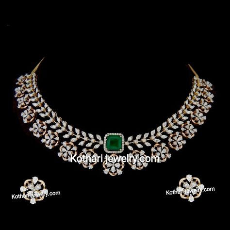 South Indian Bridal Diamond Set South Indian Diamond Jewellery Necklaces, Diamond Sets Necklace Indian, Ad Jwellary Set, Detachable Diamond Necklace Indian, Simple Diamond Necklace Indian, South Indian Diamond Necklace, Diamond Necklace Set Simple, Bridal Diamond Necklace Indian, Bridal Diamond Necklace Design