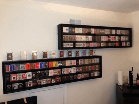 Playing Card Collection Displays (?) Playing Cards Display, Collection Displays, Desk Cover, Poker Set, Drawer Unit, Card Collection, Top Drawer, Playing Card, Plastic Storage