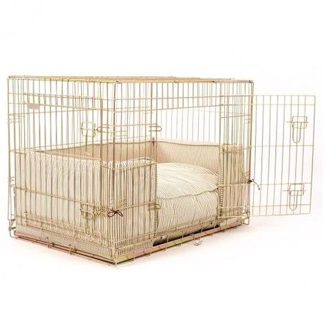 Beds For Pets, Crate For Puppy, Dog Home Accessories, Cute Dog Set Up In Room, Pretty Dog Crate, Dog Cage Aesthetic, Dog Crate Aesthetic, Aesthetic Dog Crate, Pet Decor Ideas