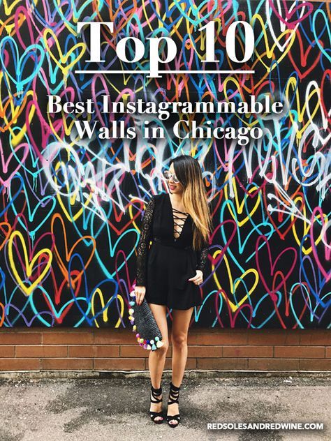 Best Instagram Walls in Chicago, Art Murals in Chicago, Best places to photograph in Chicago, Chicago Fashion Style Instagrammable Walls, Instagram Walls, Chicago Murals, Chicago Weekend, Chicago Lake, Vicki Gunvalson, Chicago Vacation, Iowa Travel, Instagram Wall