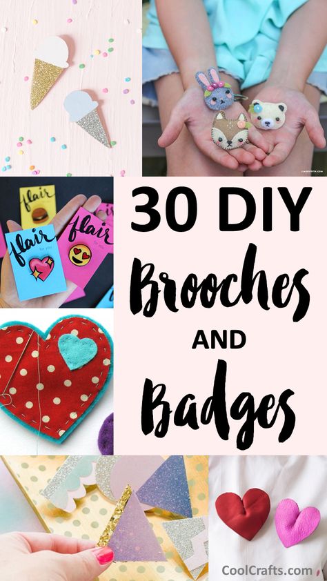 DIY Brooches: 30 Ways to Jazz-up Your Fashion, http://www.coolcrafts.com/diy-brooches/ Diy Felt Brooch Pin, Diy Felt Brooch, Brooch Diy Ideas, Felt Pins Brooches Diy, Diy Brooch Pin Ideas, Diy Brooch Pin How To Make, Diy Brooches How To Make, Diy Material Flowers, Christmas Brooches To Make