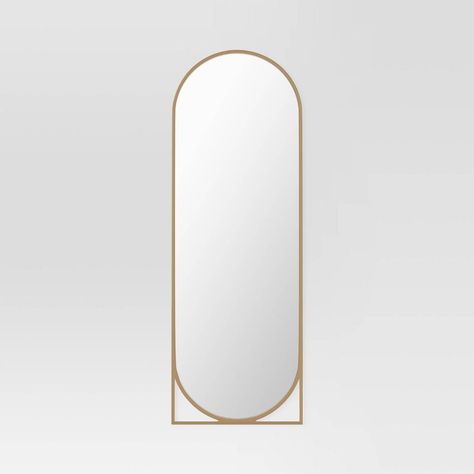 20" X 58" Full Length Floor Mirror Gold - Threshold™ : Target Modern Floor Mirrors, Room Wishlist, Floor Length Mirror, Full Length Floor Mirror, Leaning Mirror, Mirror Room, Full Body Mirror, Metal Frame Mirror, Floor Mirrors