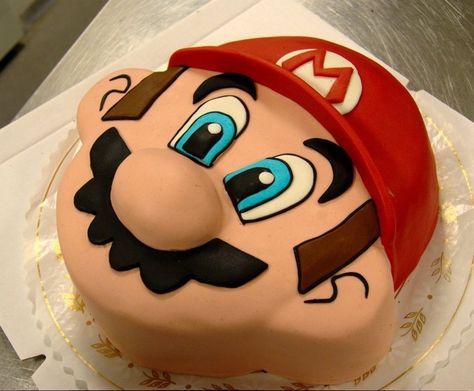 Mario Birthday Cakes, Cake Mario, Bolo Do Mario, Mario Birthday Cake, Bolo Super Mario, Mario Bros Cake, Super Mario Cake, Mario Cake, Pinterest Cake