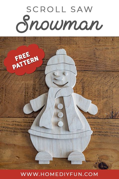 Scroll saw snowman made out of plywood Scrollsaw Christmas Patterns, Woodworking Patterns Free, Scroll Saw Projects Christmas, Wood Craft Patterns Templates Free Printable, Free Scroll Saw Patterns Printable, Scroll Saw Christmas Projects, Wood Snowman Diy, Scrollsaw Patterns Free, Christmas Scroll Saw Patterns