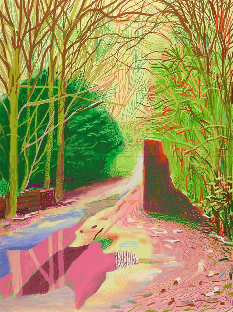 The last 10 years of David Hockney: from oil and canvas to iPad drawings – in pictures David Hockney Artwork, David Hockney Landscapes, David Hockney Ipad, David Hockney Paintings, David Hockney Art, 데이비드 호크니, Pop Art Movement, East Yorkshire, Ipad Drawings