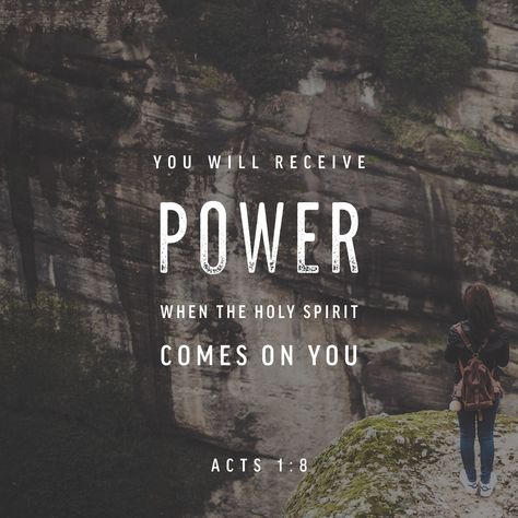 But you will receive power when the Holy Spirit comes on you; and you will be my witnesses in Jerusalem, and in all Judea and Samaria, and to the ends of the earth. Acts 1 8, Holy Spirit Come, Acts 1, New American Standard Bible, Bible Challenge, Saint Esprit, The Holy Spirit, Verse Of The Day, Of The Earth