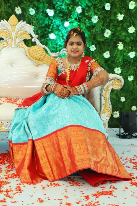 Sari Function Stills, Half Saree Function Poses, Half Saree Function Stills, Saree Function Stills, Puberty Poses, Funny Wedding Poses, Half Saree Stills, Function Photos, Half Sari