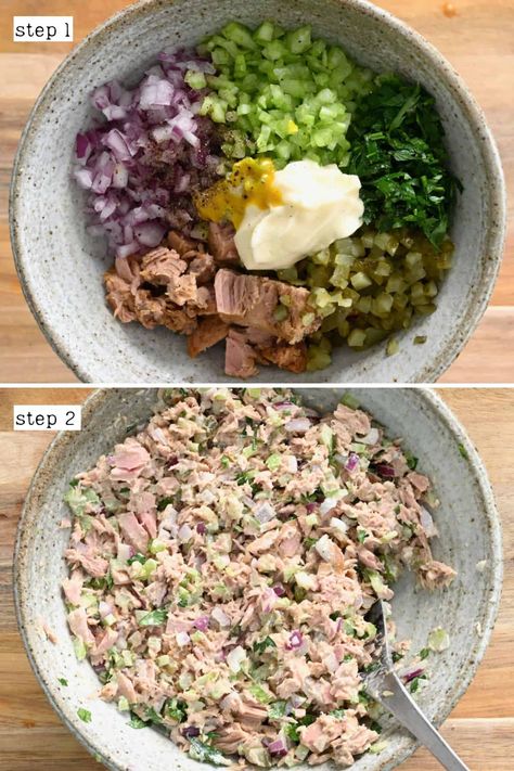 Easy Tuna Salad Recipe, Tuna Salad Recipe Easy, Tuna Salad Sandwich Recipe, Easy Tuna Salad, Classic Tuna Salad, I Lost 100 Pounds, Tuna Salad Sandwich, Healthy Food Guide, Tuna Salad Recipe